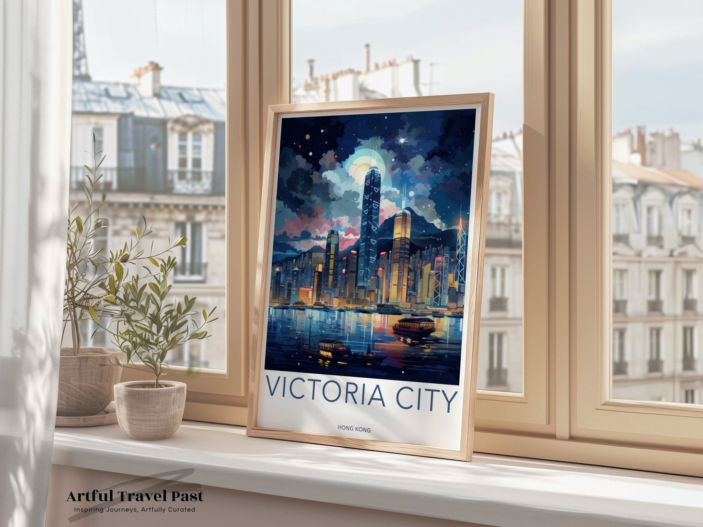 Victoria Harbor Poster | Hong Kong Wall Art