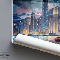 Victoria Harbor Poster | Hong Kong Wall Art