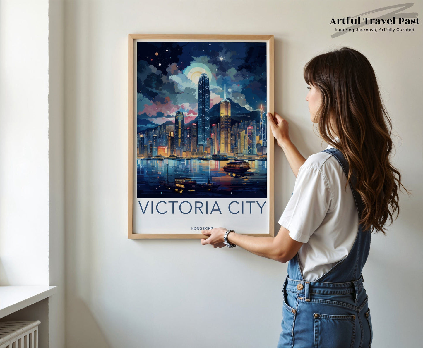 Victoria Harbor Poster | Hong Kong Wall Art