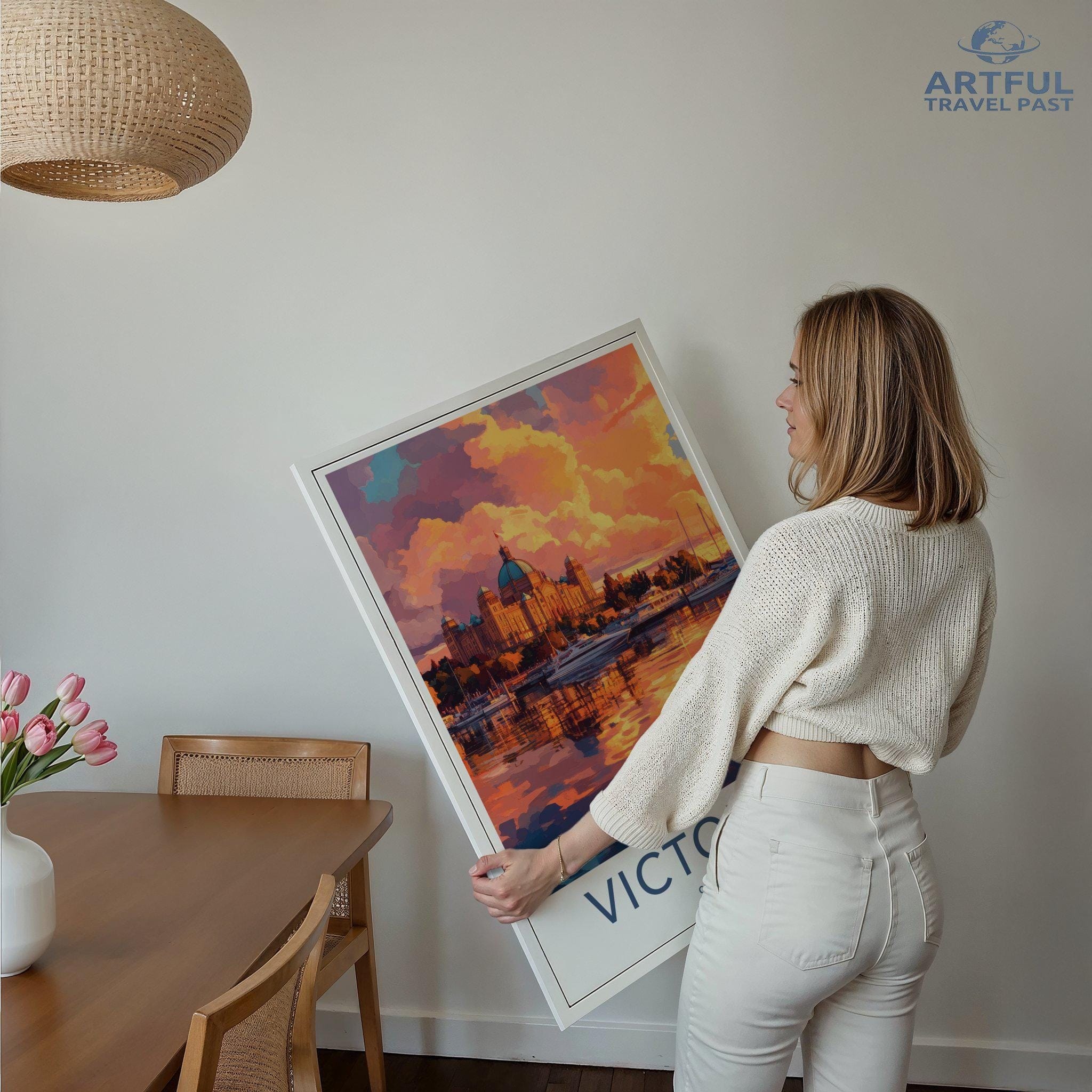 Victoria Poster | Canada Wall Art | North America Decor