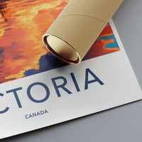 Victoria Poster | Canada Wall Art | North America Decor