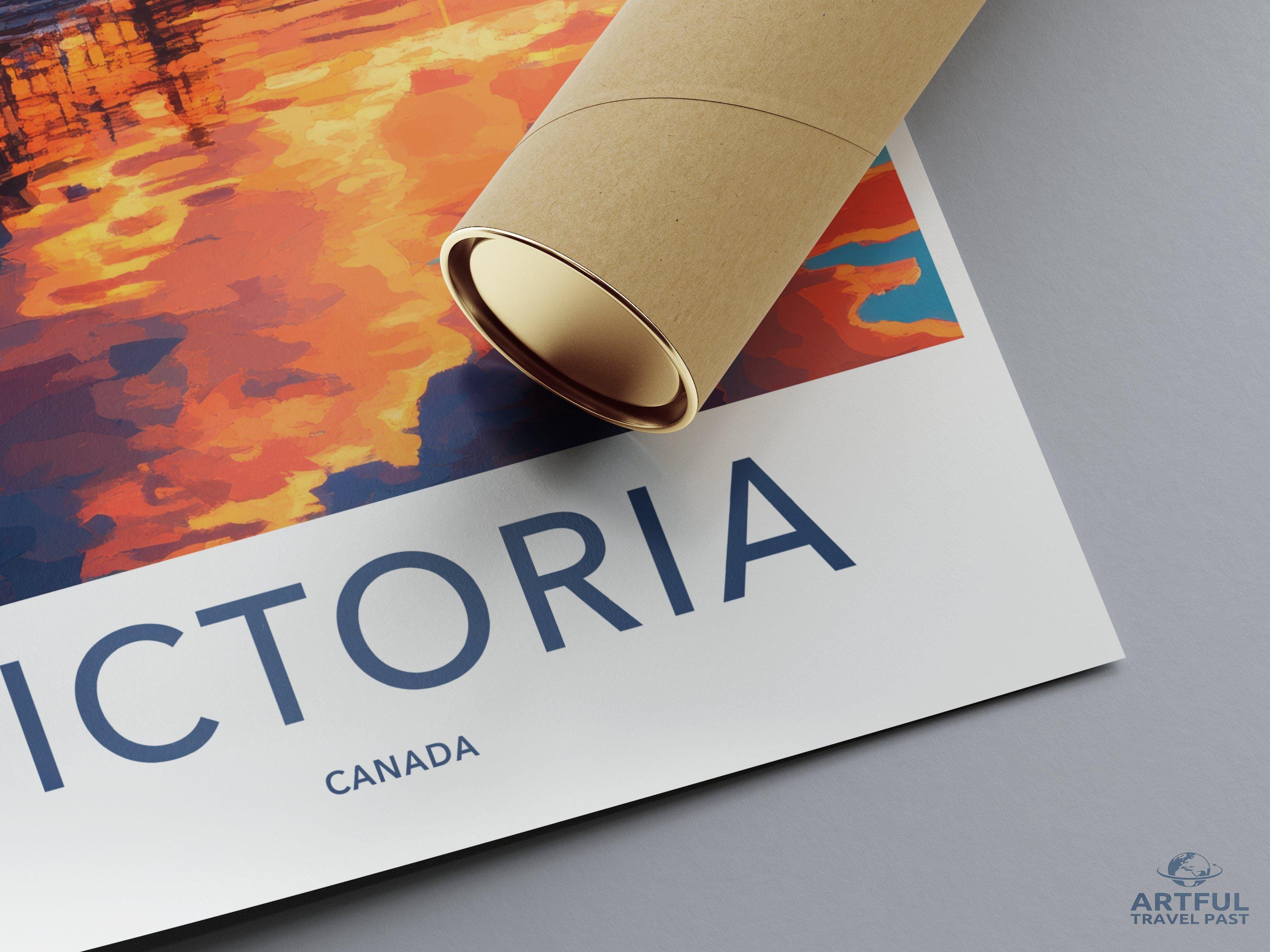 Victoria Poster | Canada Wall Art | North America Decor
