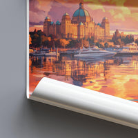 Victoria Poster | Canada Wall Art | North America Decor