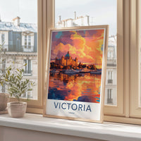 Victoria Poster | Canada Wall Art | North America Decor
