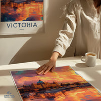 Victoria Poster | Canada Wall Art | North America Decor