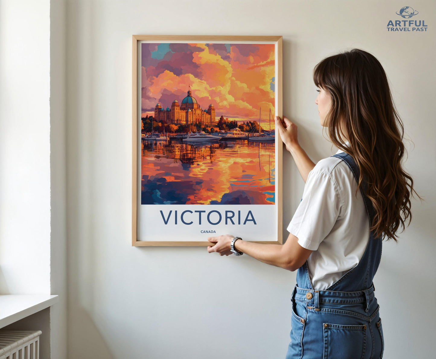Victoria Poster | Canada Wall Art | North America Decor