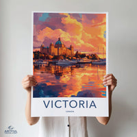 Victoria Poster | Canada Wall Art | North America Decor