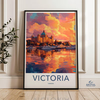 Victoria Poster | Canada Wall Art | North America Decor