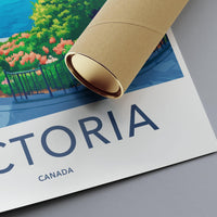 Victoria Poster | Canada Wall Art | North America Decor