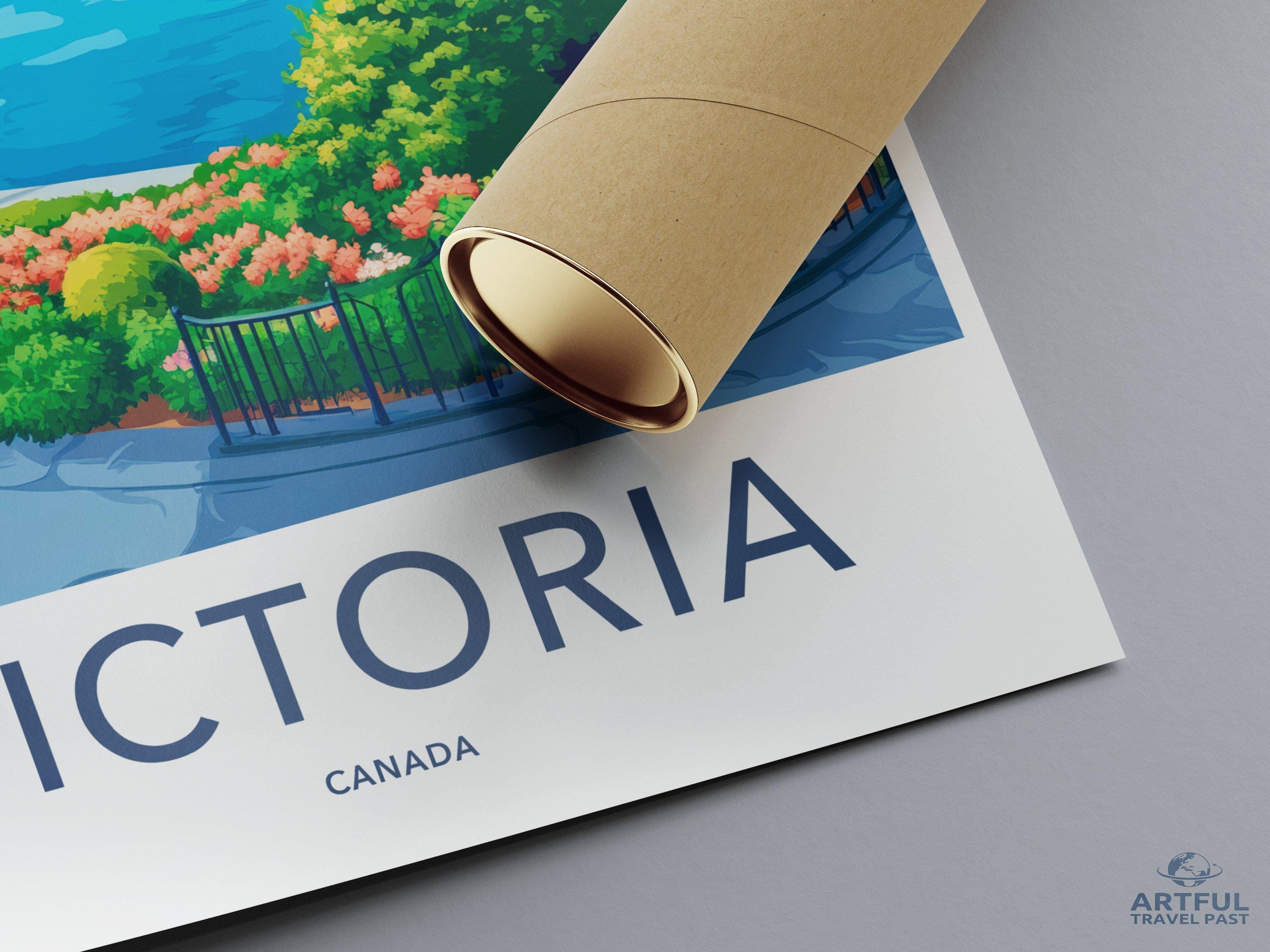 Victoria Poster | Canada Wall Art | North America Decor
