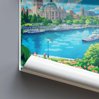 Victoria Poster | Canada Wall Art | North America Decor