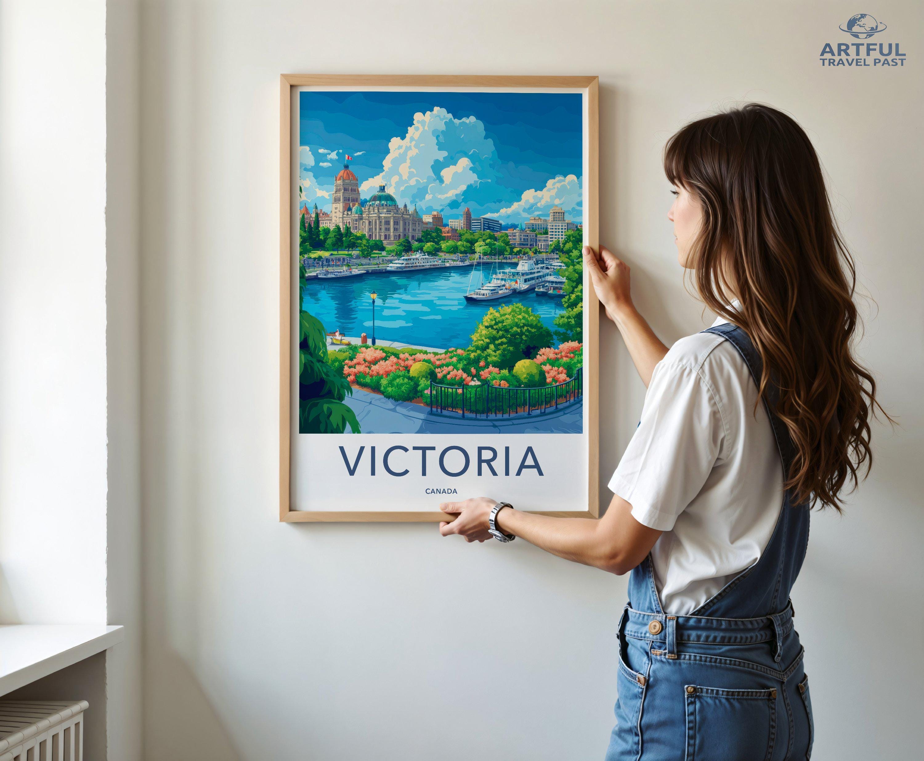 Victoria Poster | Canada Wall Art | North America Decor