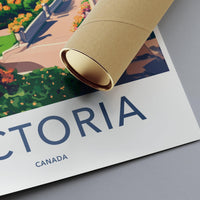 Victoria Poster | Canada Wall Art | North America Decor