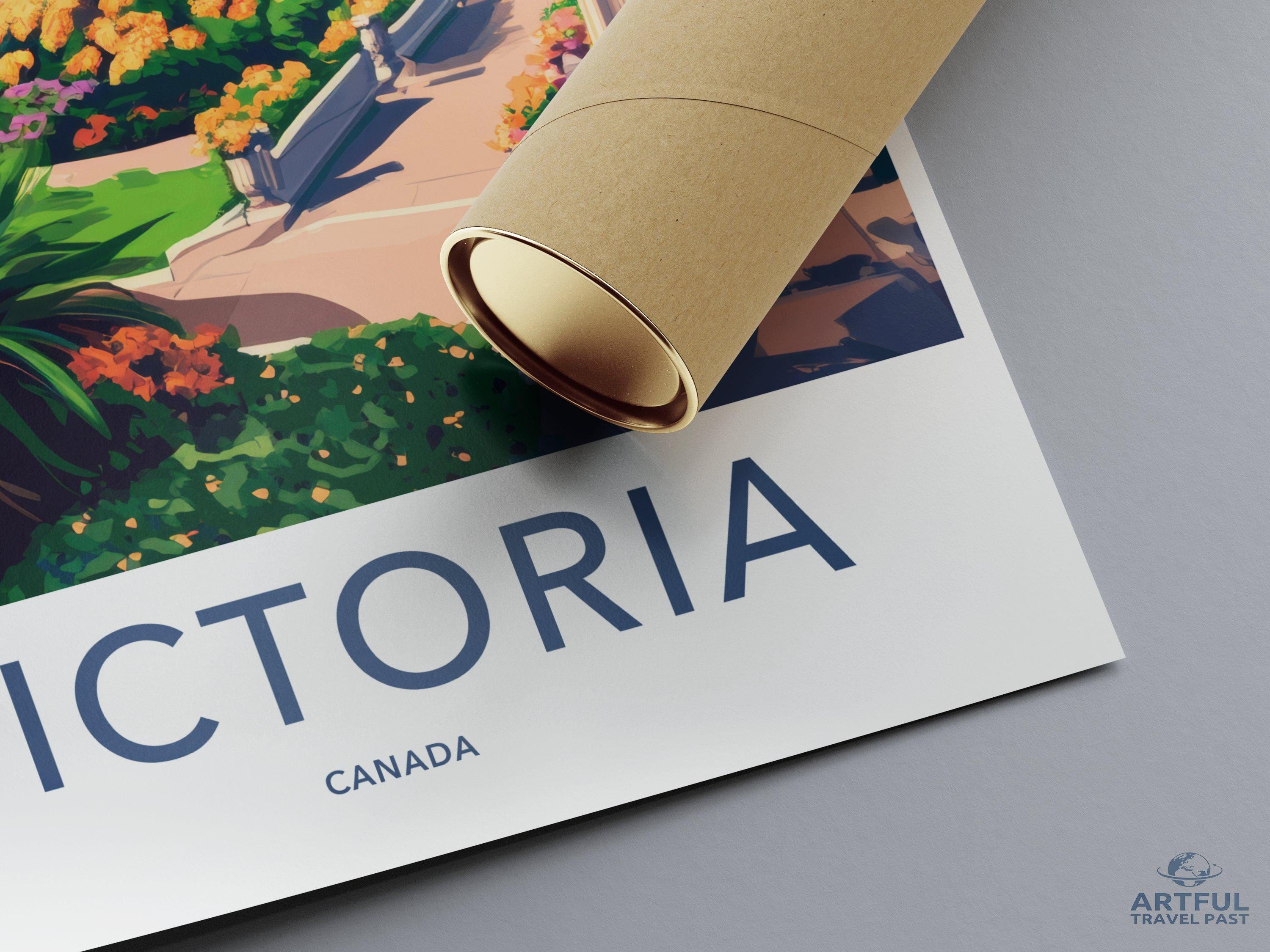 Victoria Poster | Canada Wall Art | North America Decor