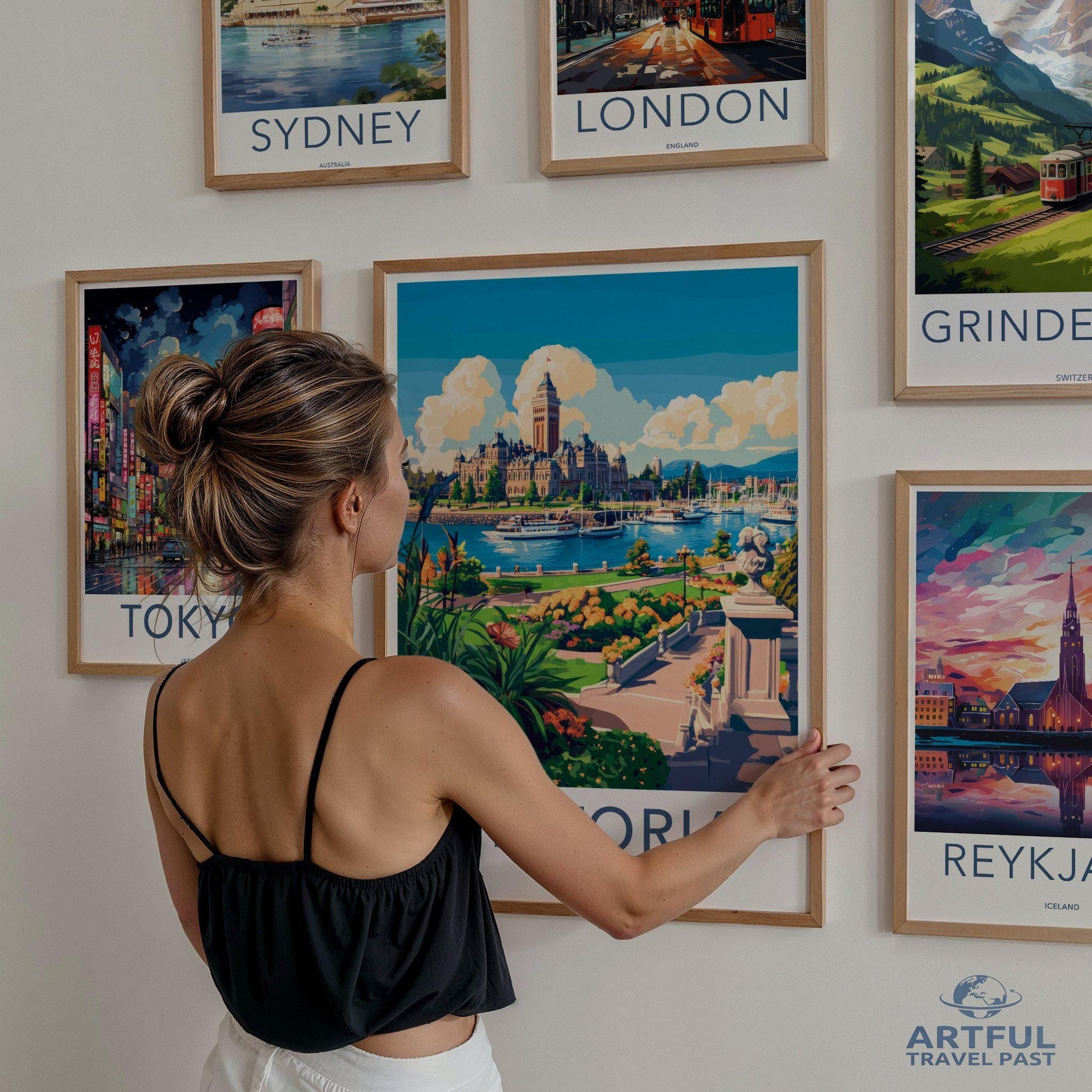 Victoria Poster | Canada Wall Art | North America Decor