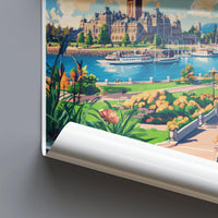Victoria Poster | Canada Wall Art | North America Decor