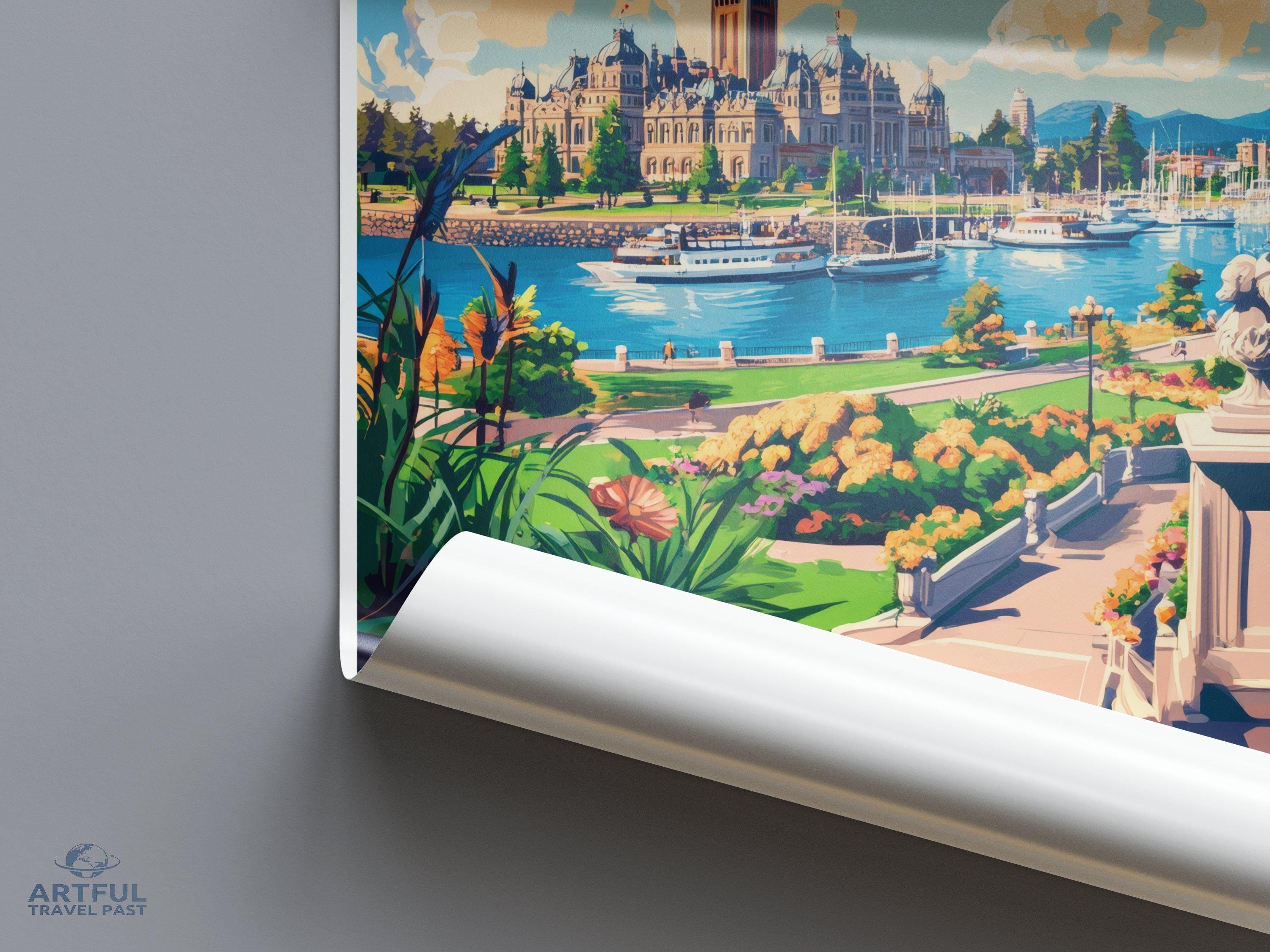 Victoria Poster | Canada Wall Art | North America Decor
