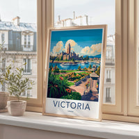 Victoria Poster | Canada Wall Art | North America Decor