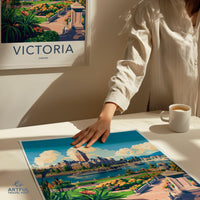 Victoria Poster | Canada Wall Art | North America Decor