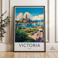 Victoria Poster | Canada Wall Art | North America Decor