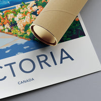 Victoria Poster | Canada Wall Art | North America Decor