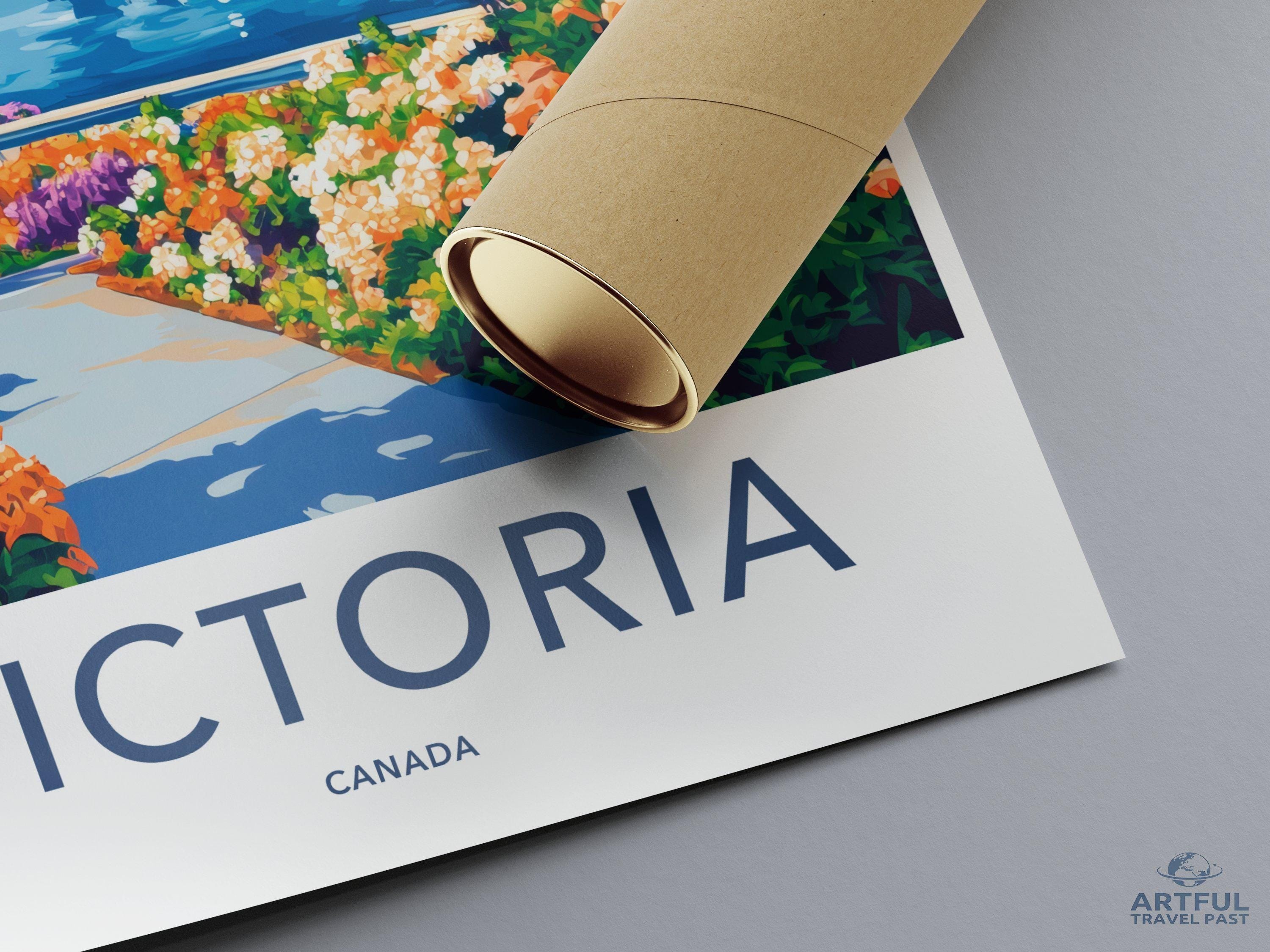 Victoria Poster | Canada Wall Art | North America Decor
