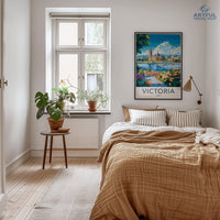 Victoria Poster | Canada Wall Art | North America Decor