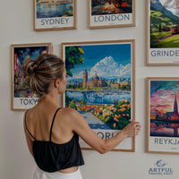 Victoria Poster | Canada Wall Art | North America Decor