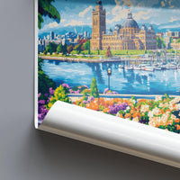 Victoria Poster | Canada Wall Art | North America Decor