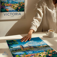 Victoria Poster | Canada Wall Art | North America Decor