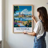 Victoria Poster | Canada Wall Art | North America Decor