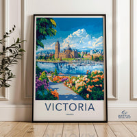 Victoria Poster | Canada Wall Art | North America Decor
