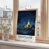 Vientiane Poster - Laos Wall Art