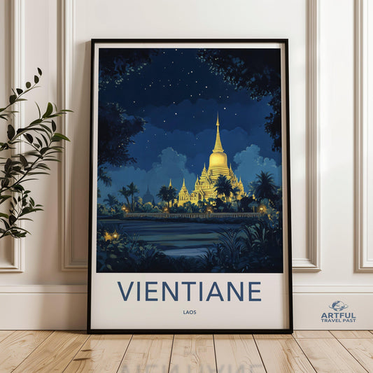 Vientiane Poster - Laos Wall Art