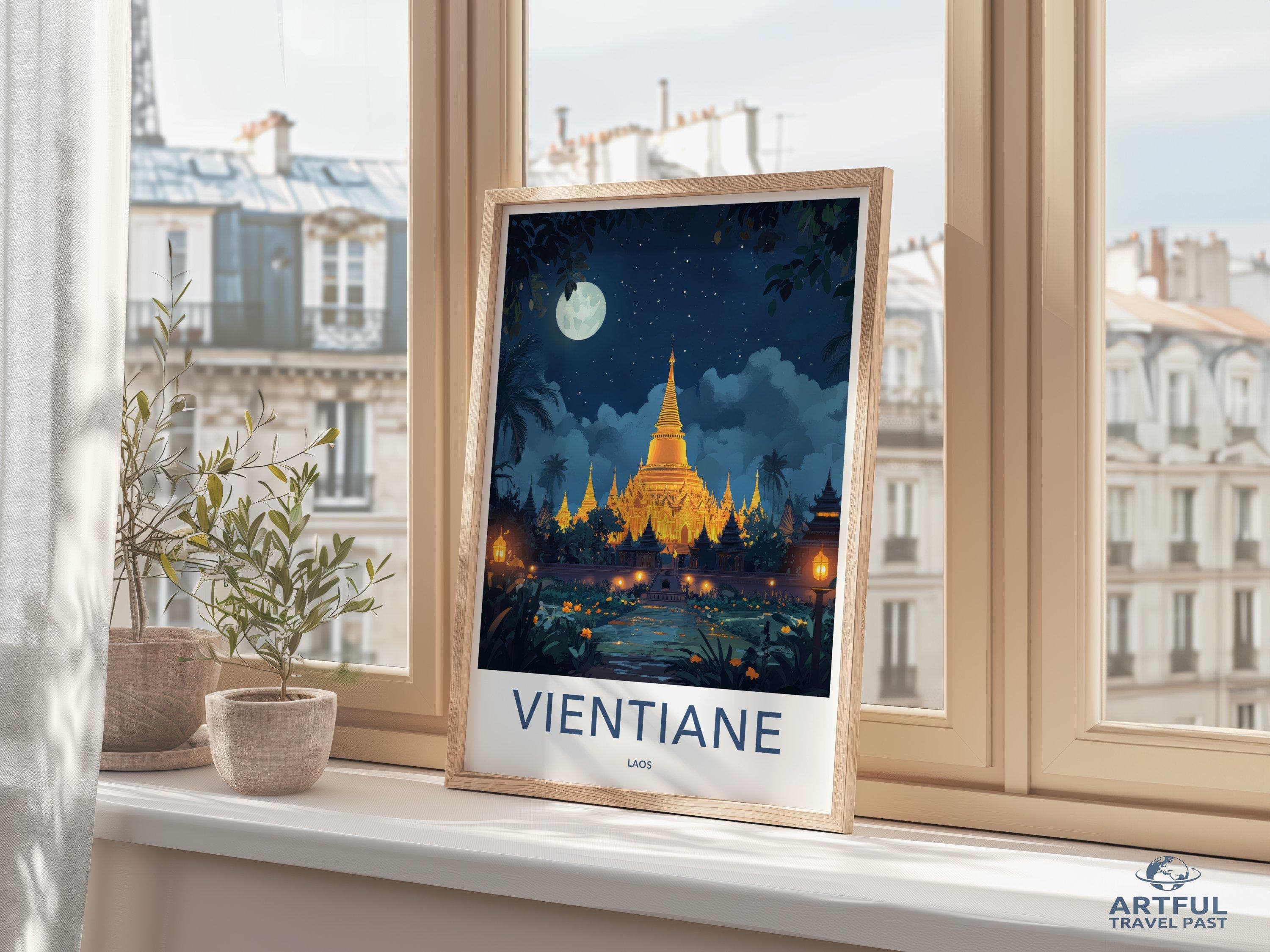 Vientiane Poster - Laos Wall Art