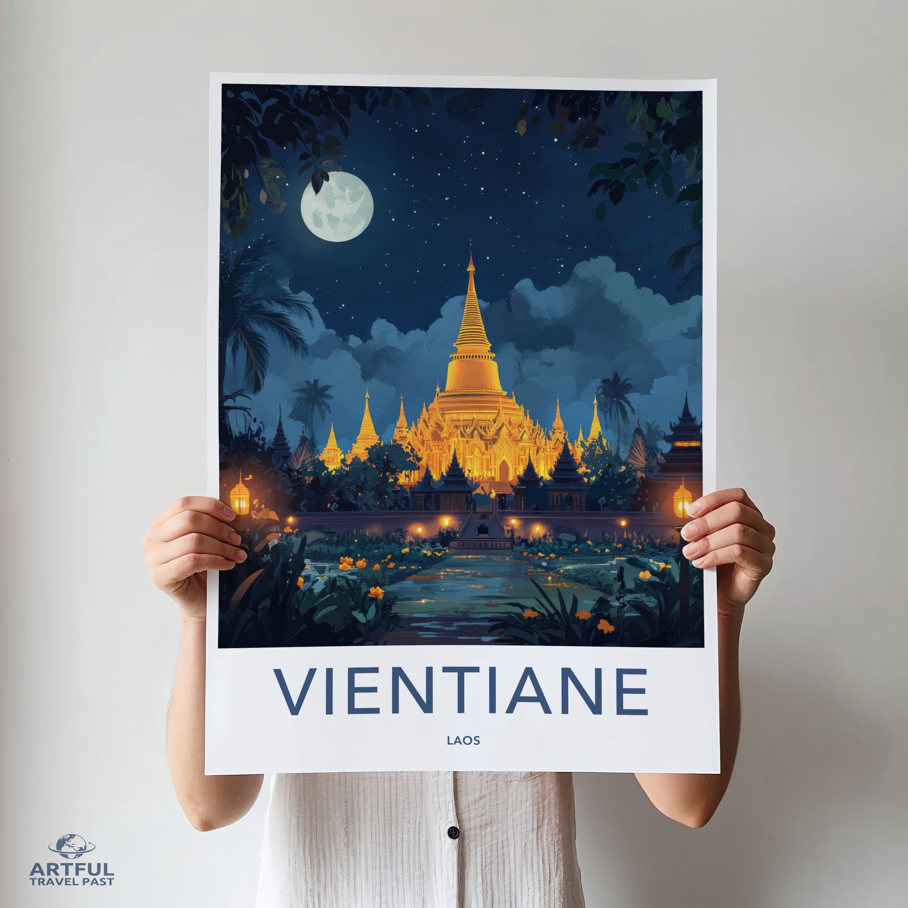 Vientiane Poster - Laos Wall Art