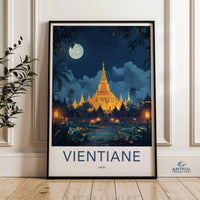 Vientiane Poster - Laos Wall Art