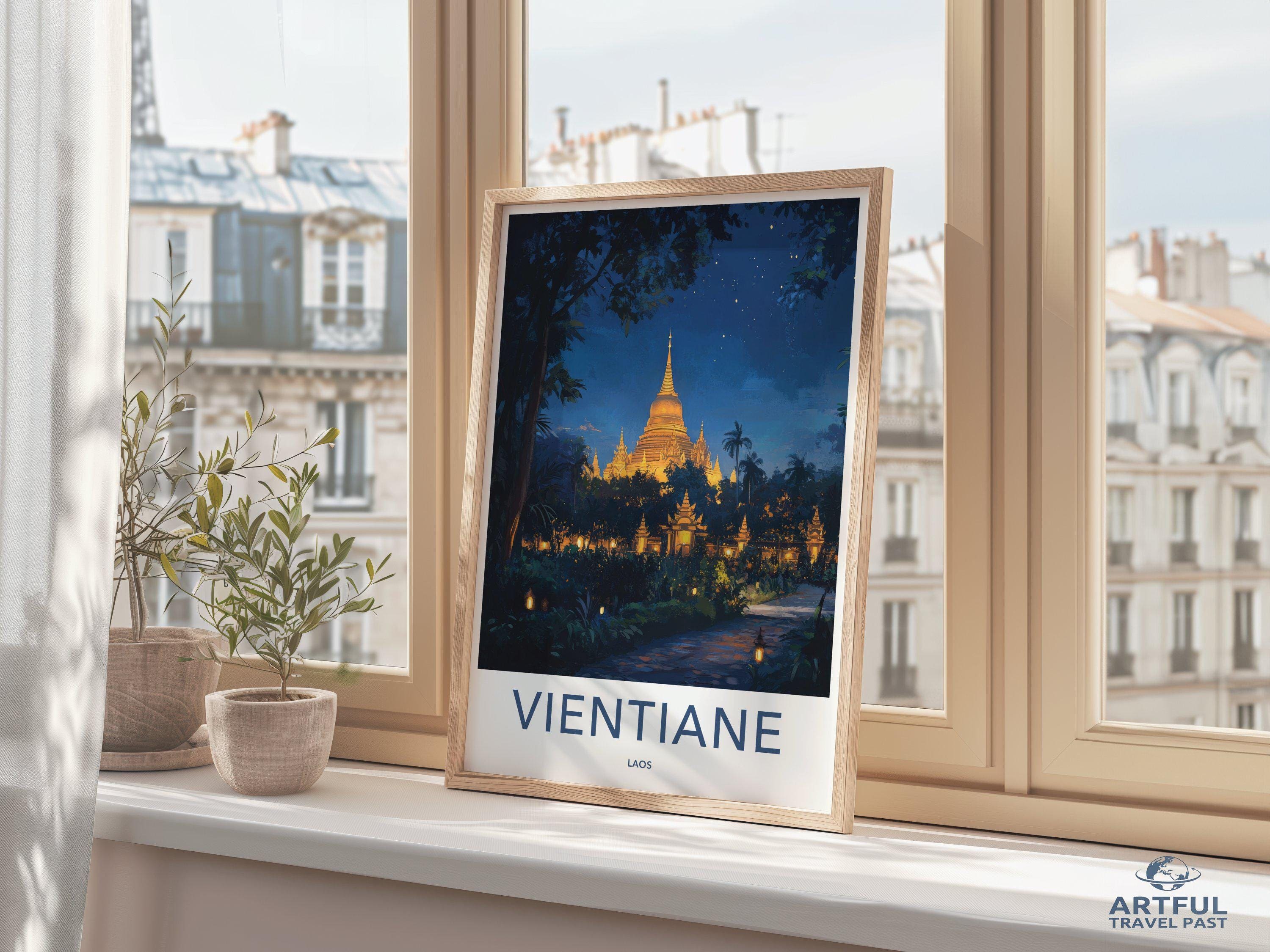 Vientiane Poster - Laos Wall Art