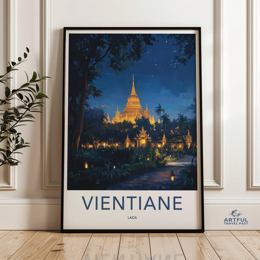 Vientiane Poster - Laos Wall Art