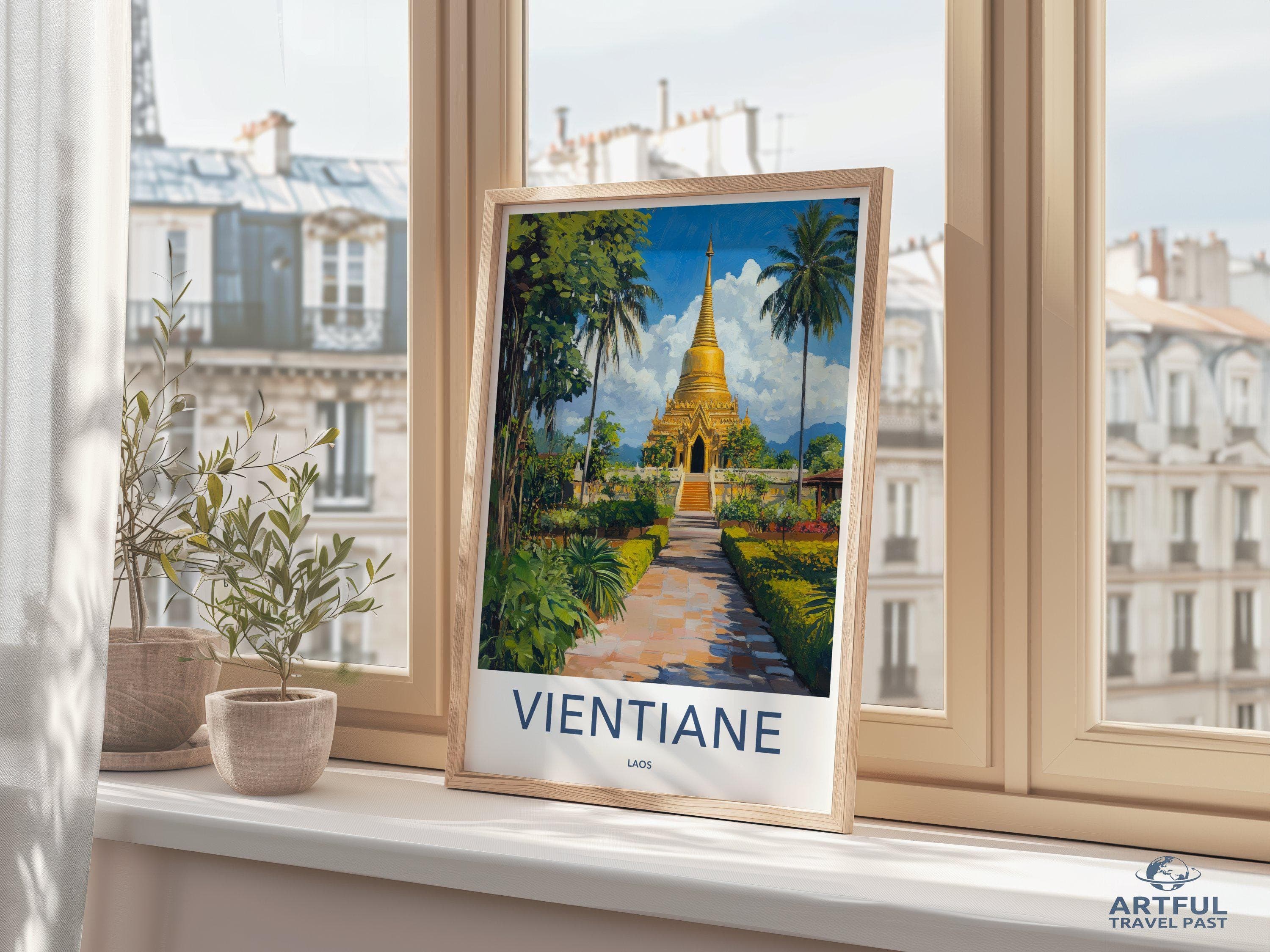 Vientiane Poster - Laos Wall Art