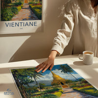 Vientiane Poster - Laos Wall Art