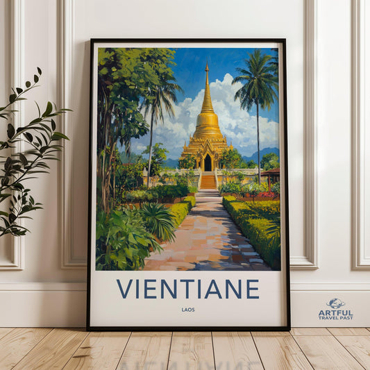 Vientiane Poster - Laos Wall Art
