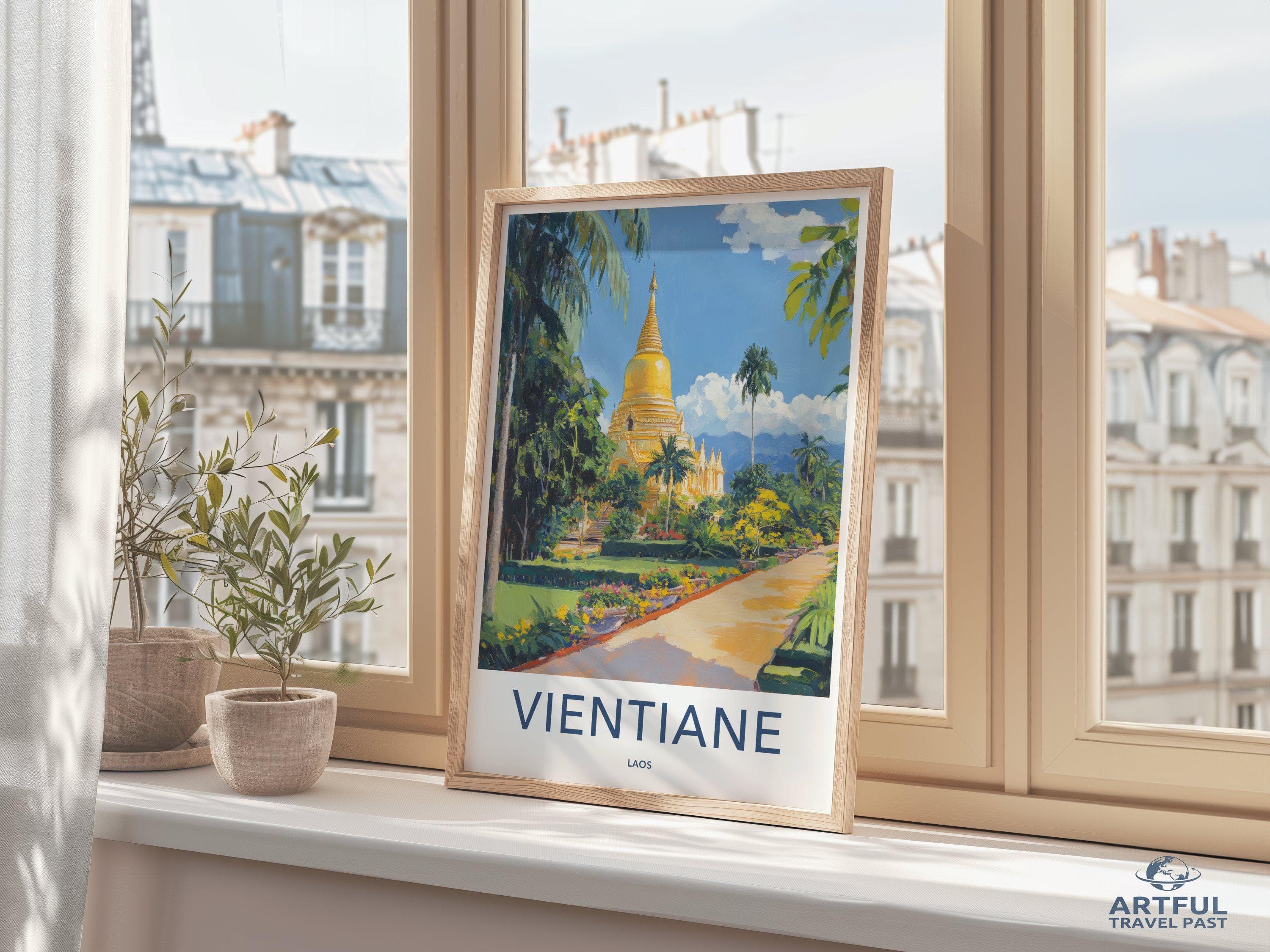 Vientiane Poster - Laos Wall Art
