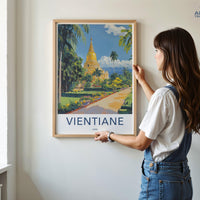 Vientiane Poster - Laos Wall Art
