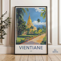 Vientiane Poster - Laos Wall Art