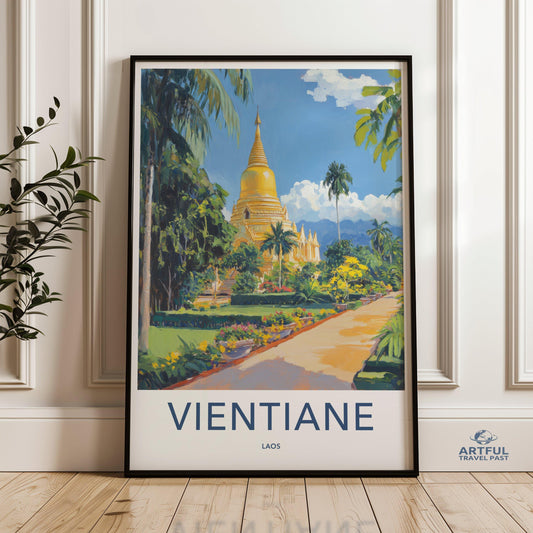 Vientiane Poster - Laos Wall Art