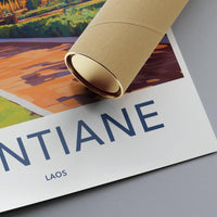 Vientiane Poster - Laos Wall Art