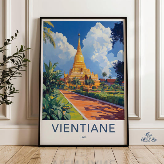Vientiane Poster - Laos Wall Art