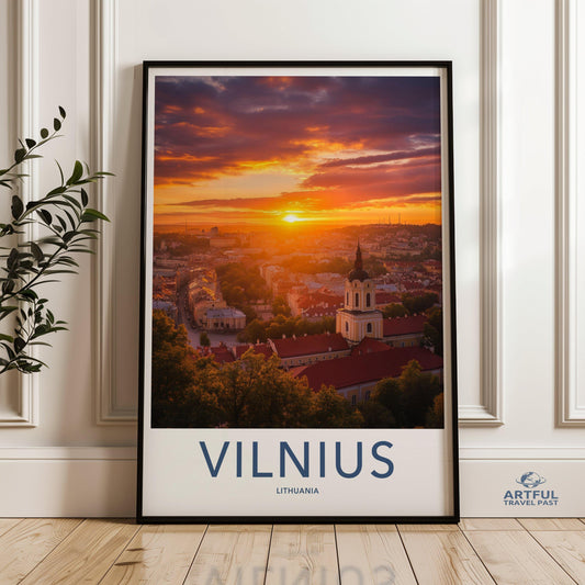 Vilnius Poster - Lithuania Wall Art