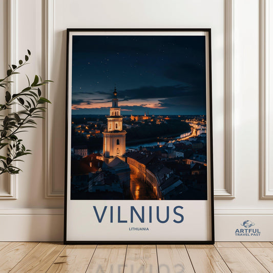 Vilnius Poster - Lithuania Wall Art